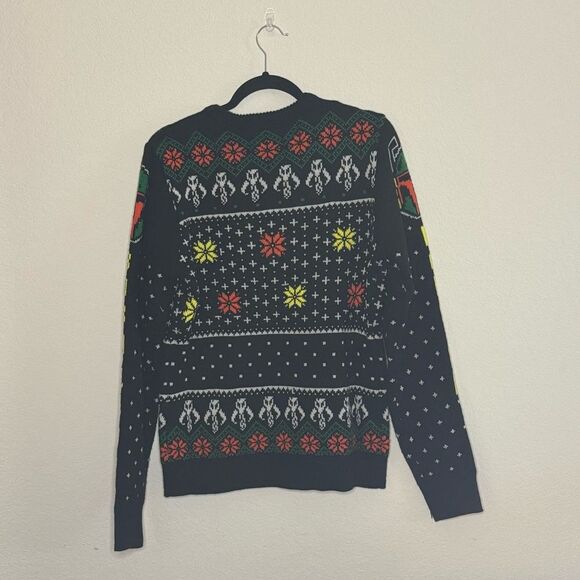 Star Wars Boba Fett Bounty Hunter Ugly Christmas Holiday Sweater Top Size M - Picture 2 of 5